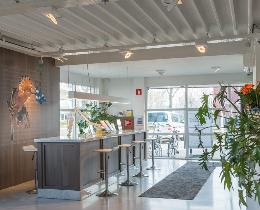 Blue Tomato Coffeeshop Hoorn - Light, modern and transparent appearance